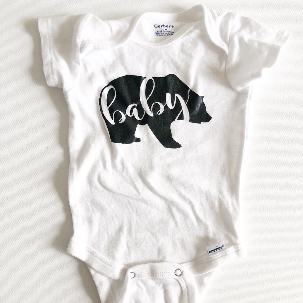 Baby Bear Onesie // 0-3m